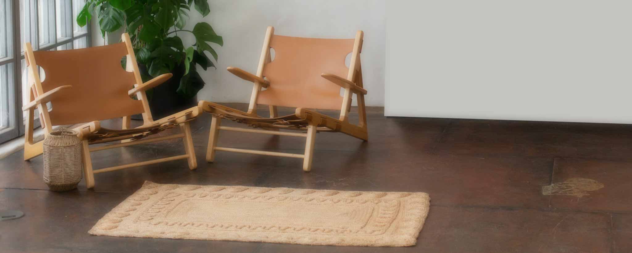 'Chairs in bare apartment'