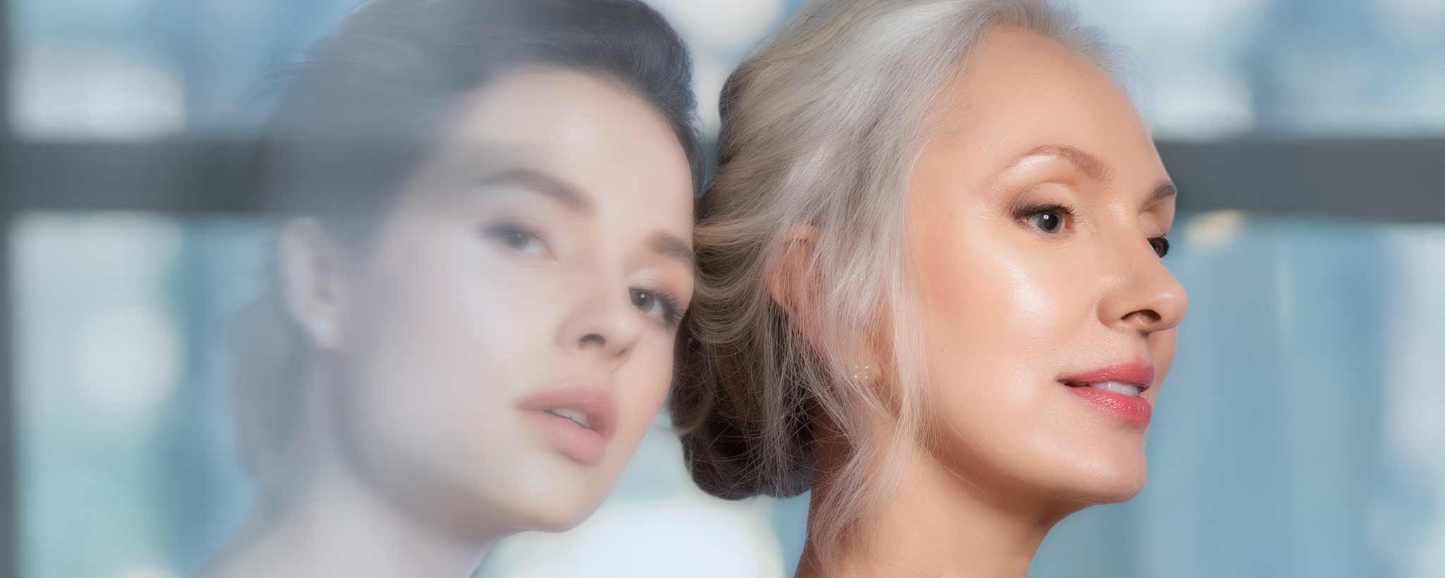 'A female growing older.'