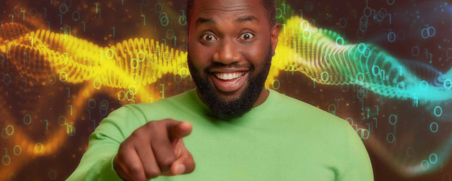 Black man pointing at you