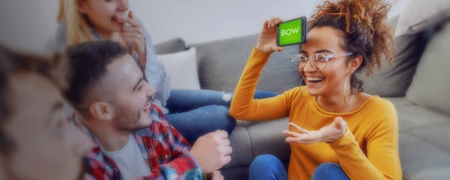 Group playing charades