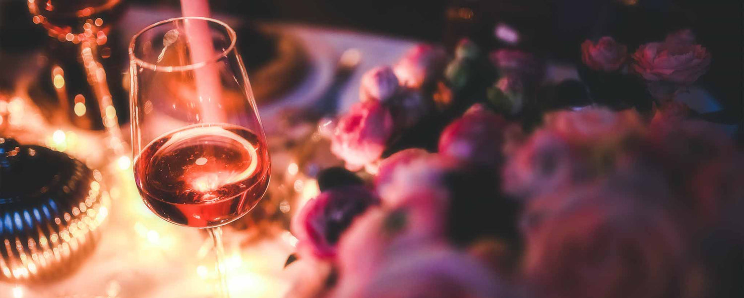 Romantic dinner table