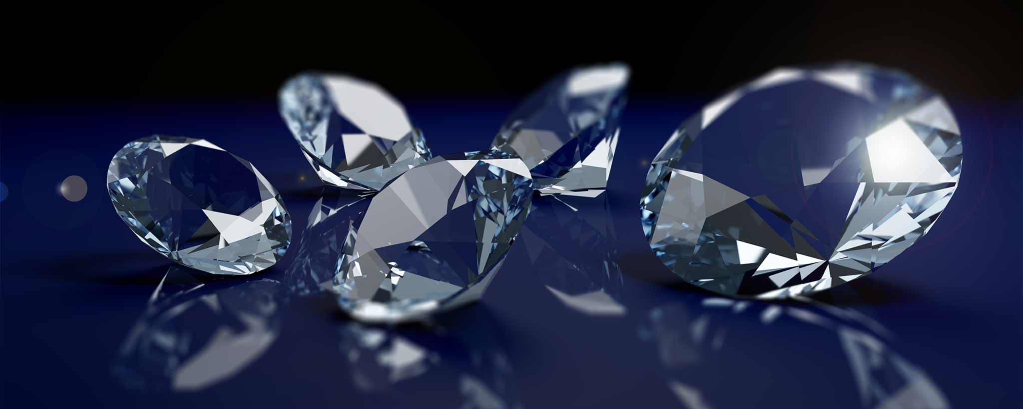 'Loose faceted diamonds'