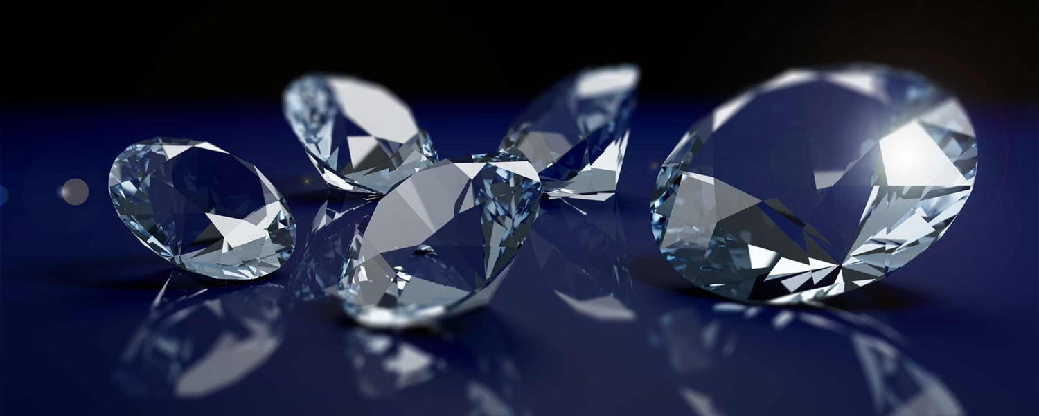 Loose faceted diamonds