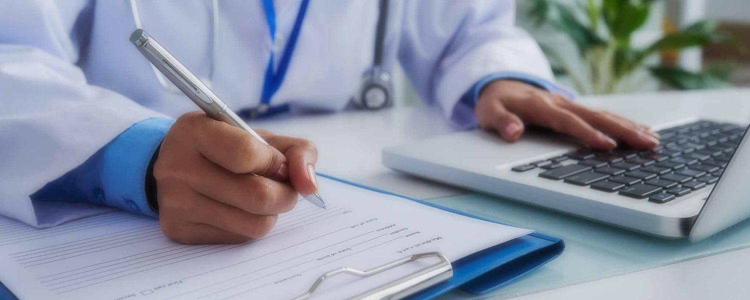 Doctor writing notes