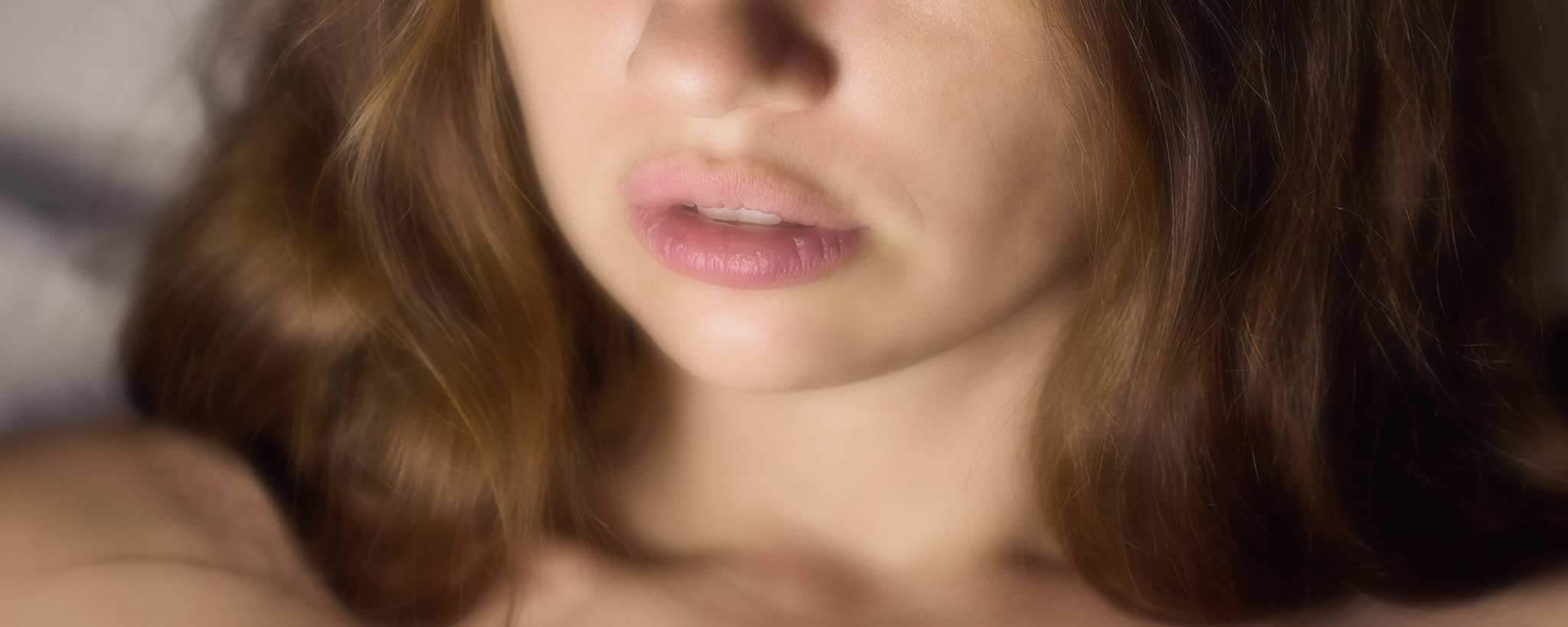 'A female makes a bedtime phone call.'