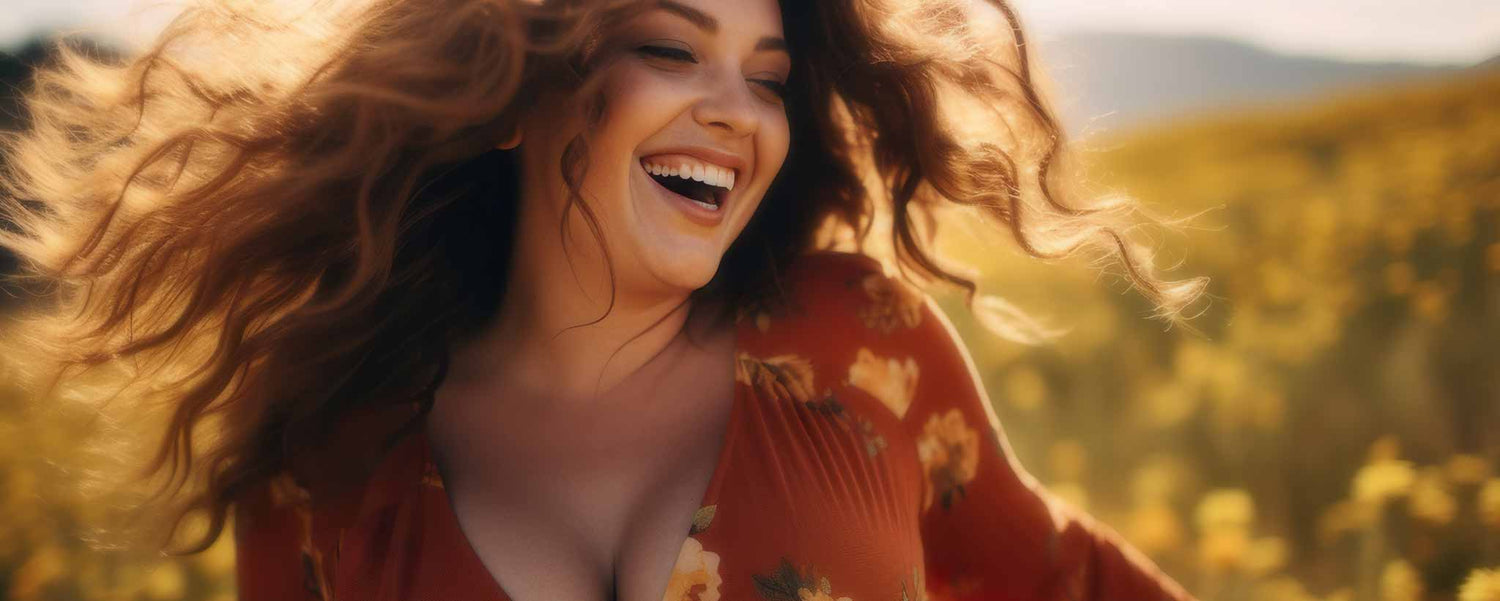 A beautiful plus-size female. (ai)