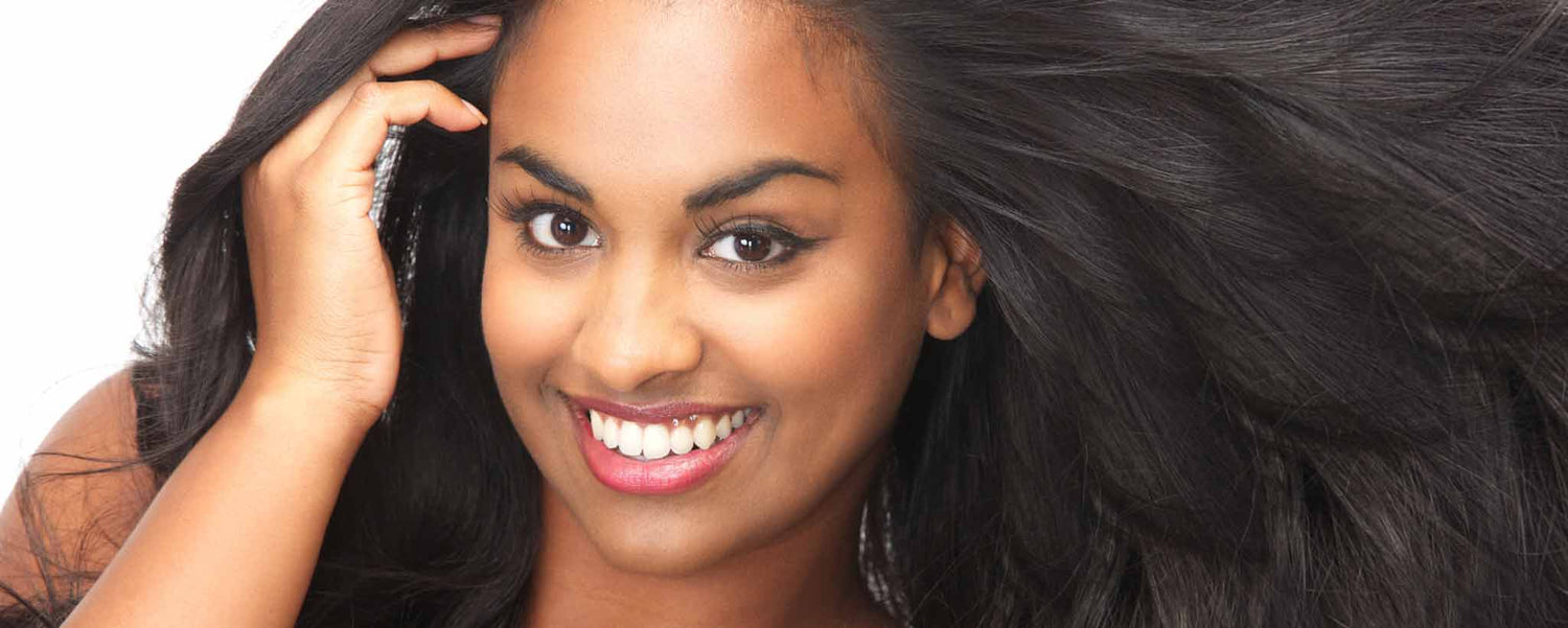 Black woman long hair