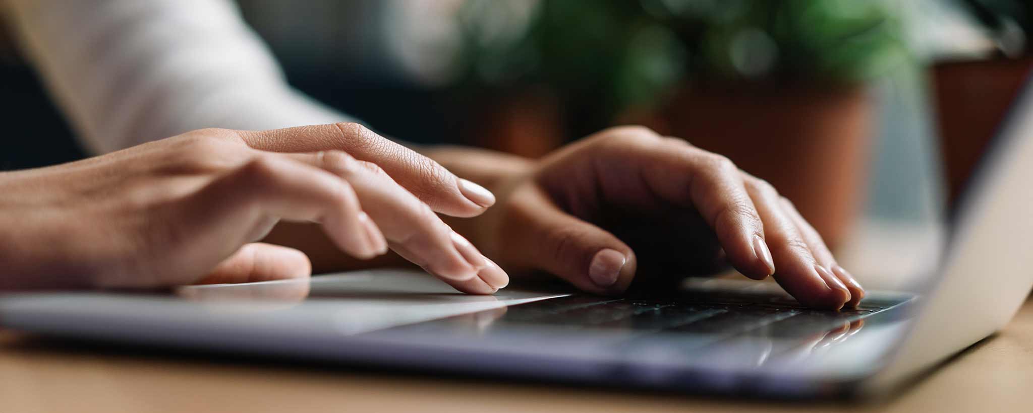 'Male hands typing on keyboard (ai)'