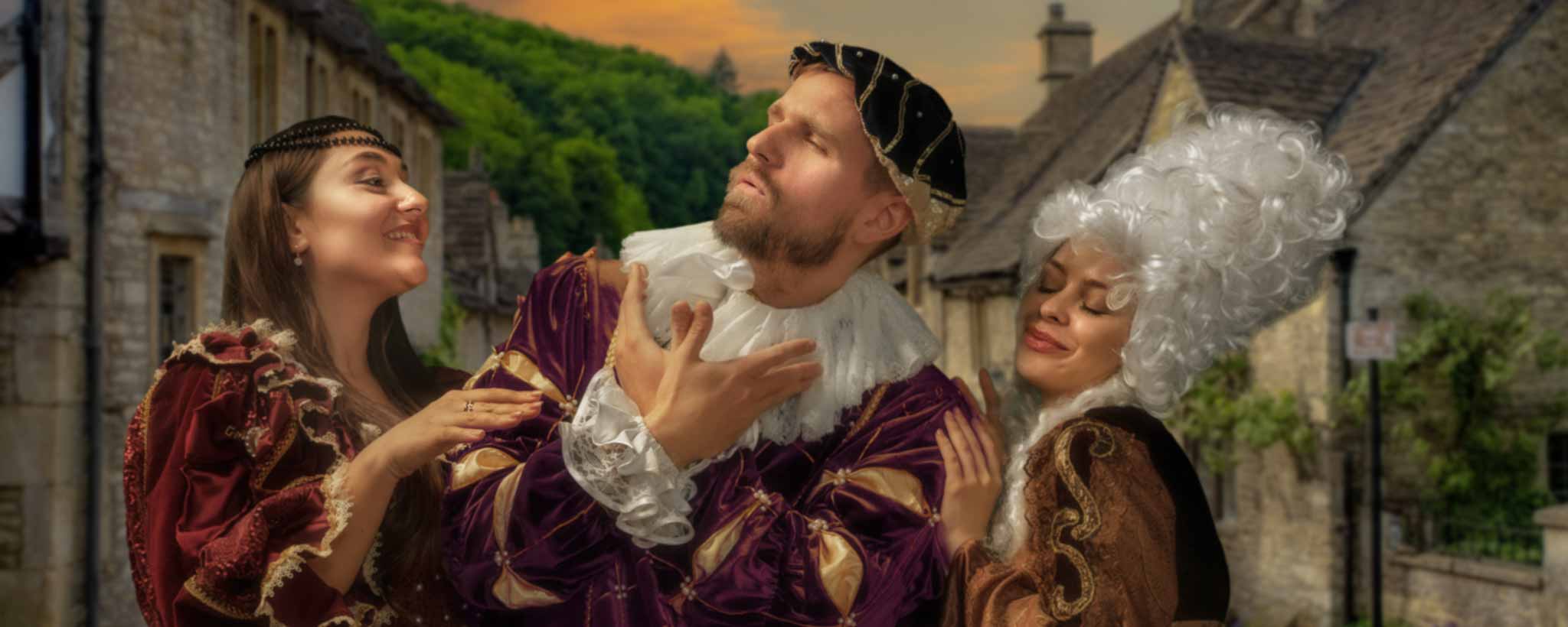 'Females swoon over a prince.'