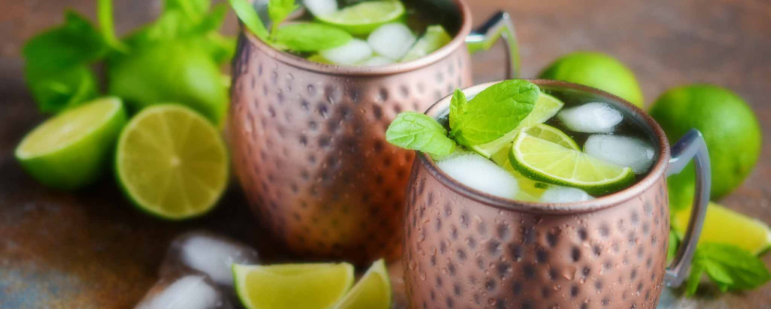 Moscow mule cocktails