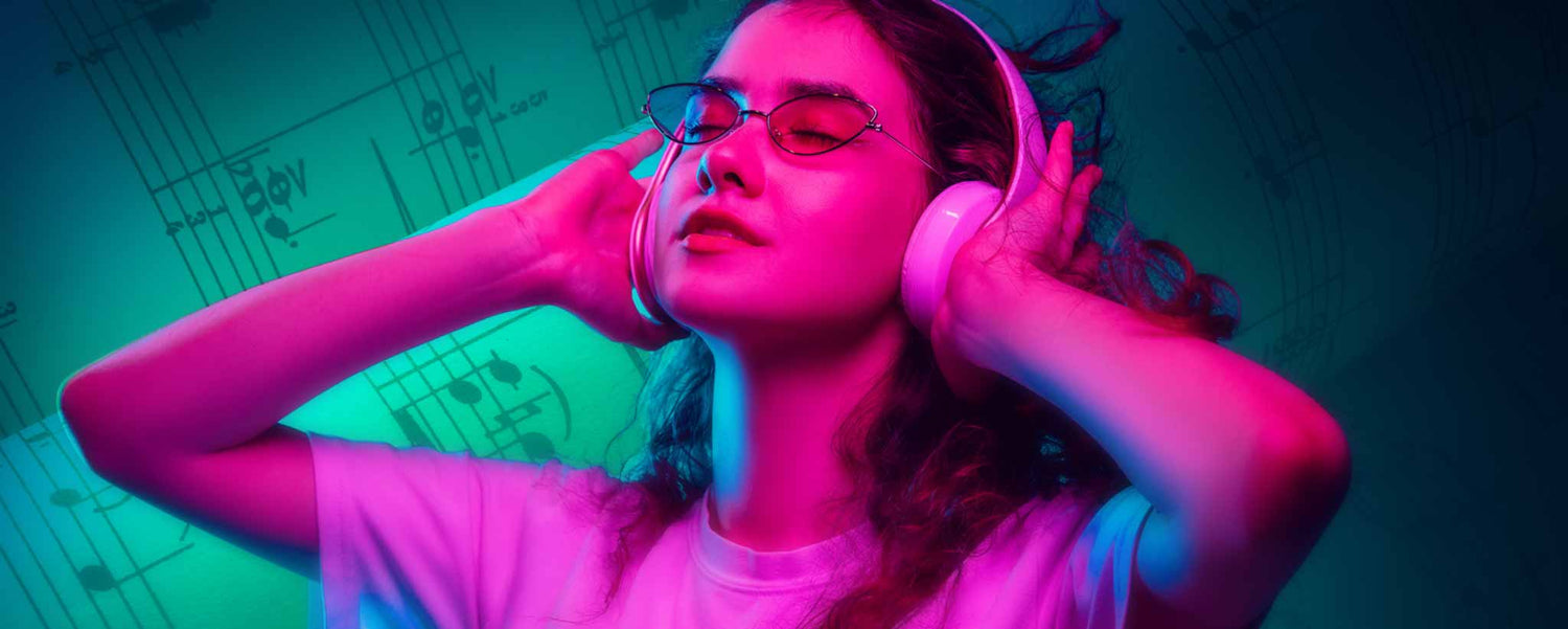 Female music listener