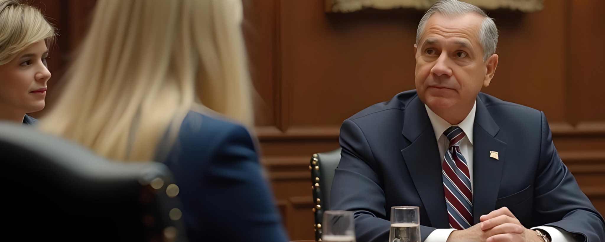 'The Commander in Chief in the White House situation room. (ai)'