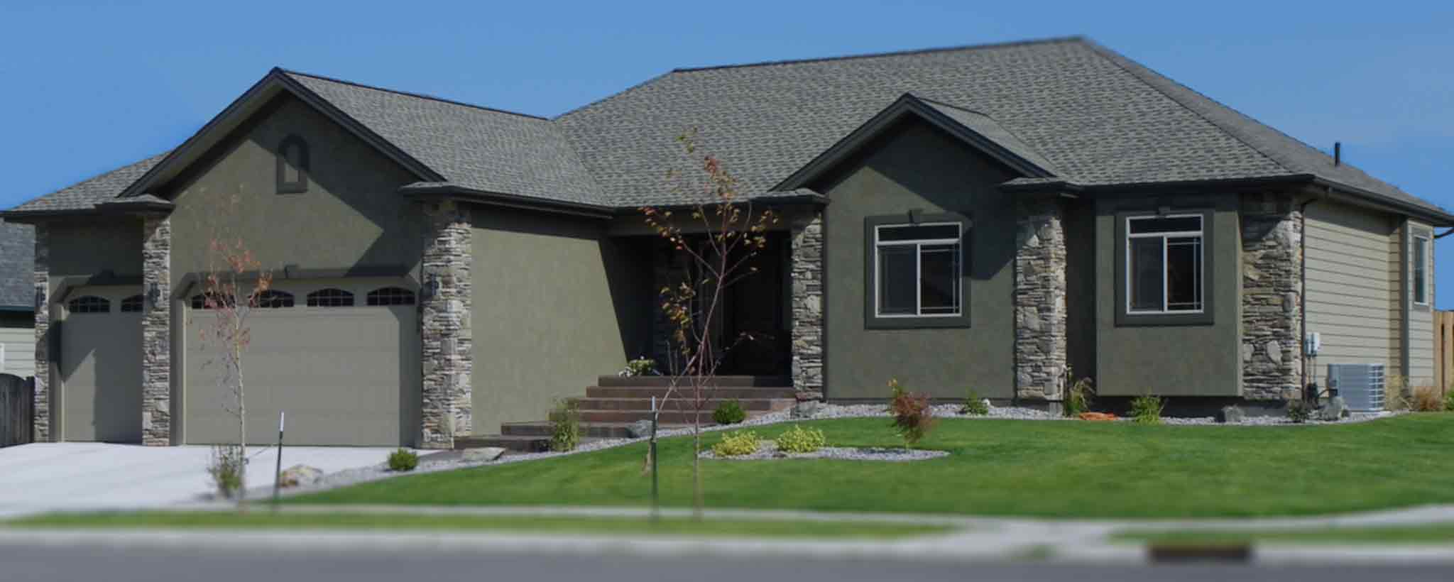 'Green suburban home'