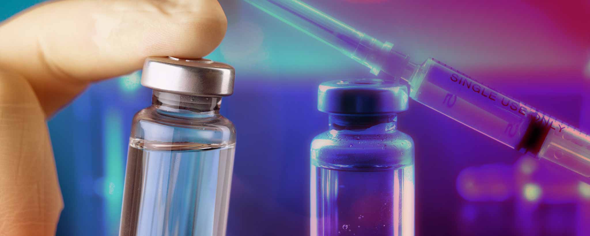 'Vials and needle'