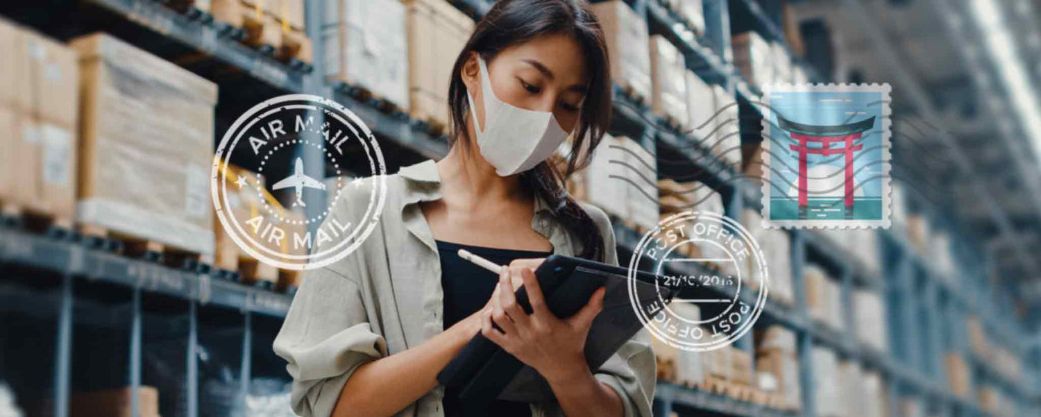 Asian warehouse woman