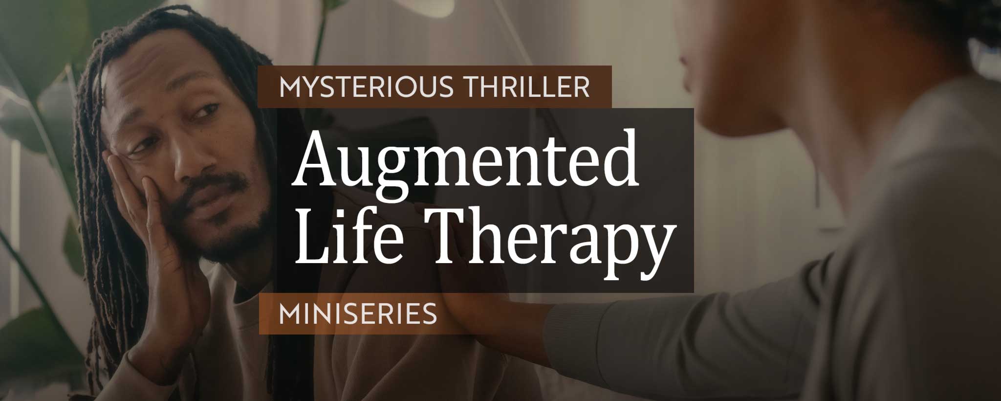 'A therapist rests her hand on a patient's shoulder during a therapy session.'
