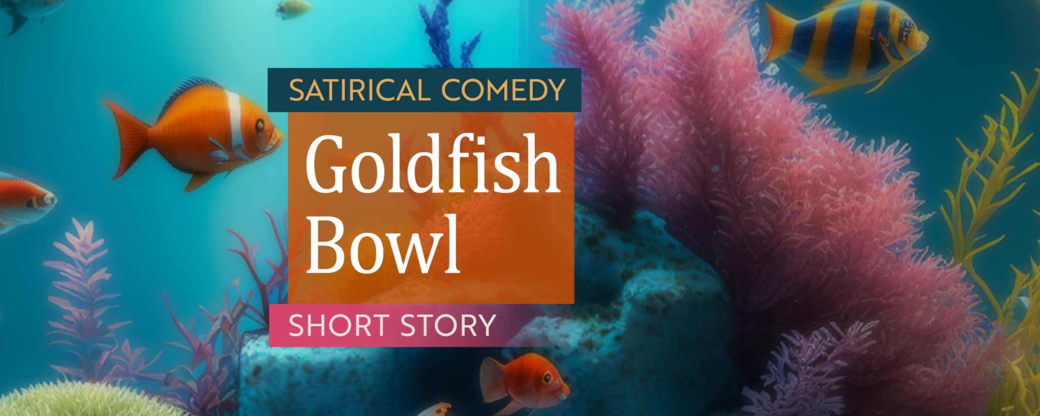 'A colorful, round fish bowl. (ai)'
