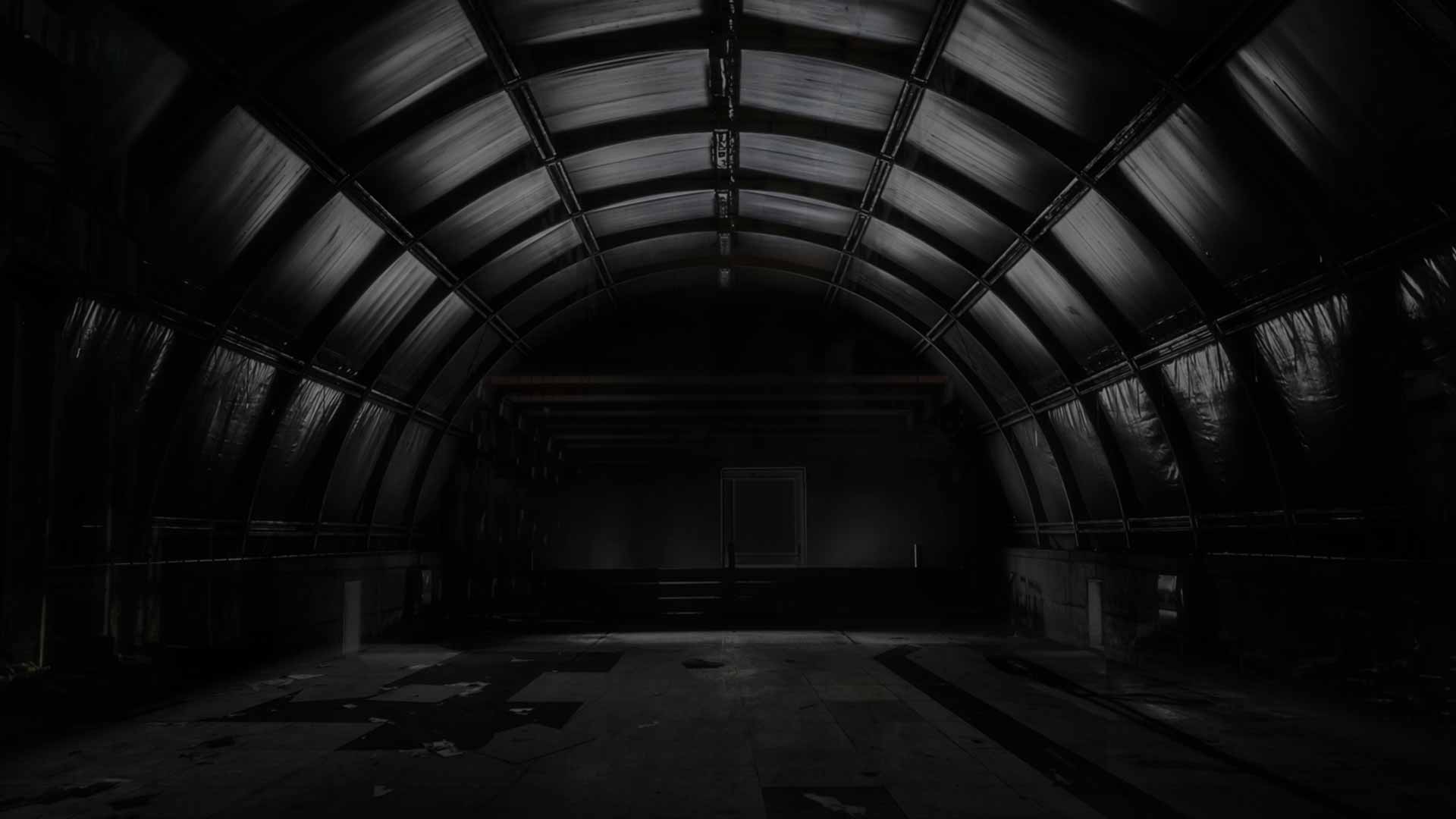 Dark empty warehouse