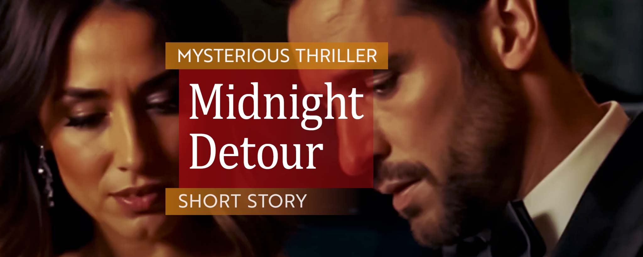 'A couple at formal event checks a phone message. (ai)'