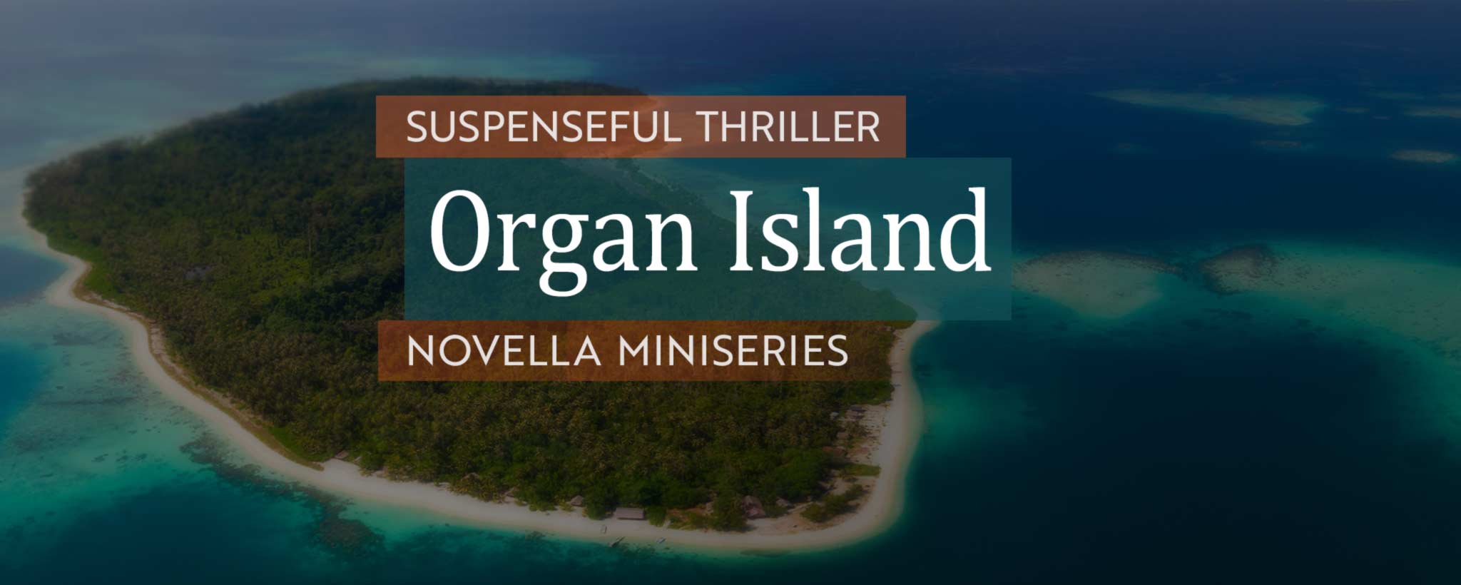 'A arial view of a remote island.'
