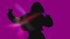 Female silhouette dancing