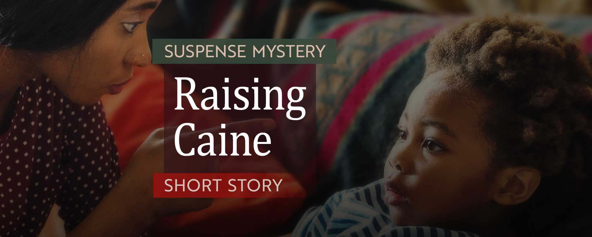 'With her finer pointing, a black mother scolds her small child.'