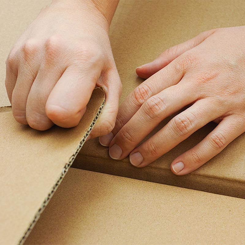 Opening Corrugated Box