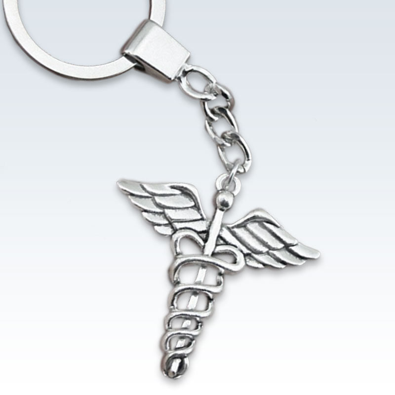 Caduceus Medical Keychain