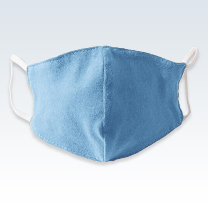 Cotton Solid Blue Child Mask