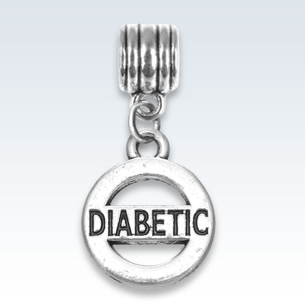 Diabetic Antique Metal Charm