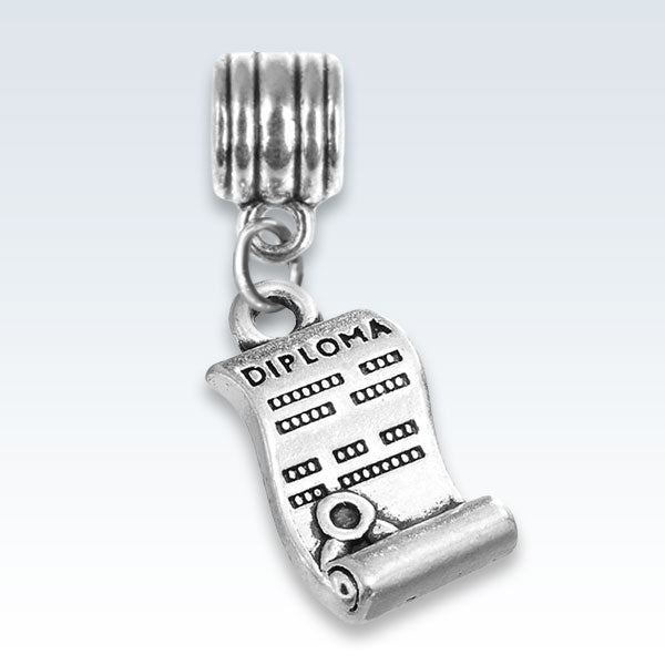 Diploma Antique Metal Charm