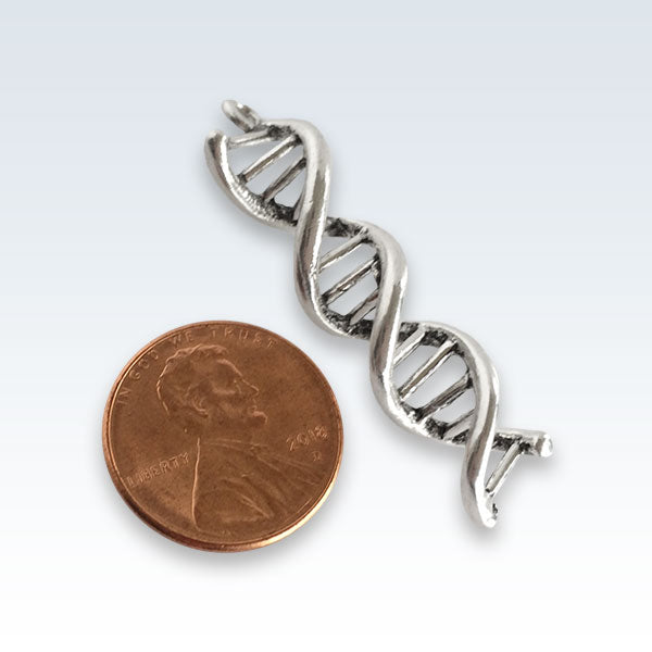 DNA Helix Antique Charm Size