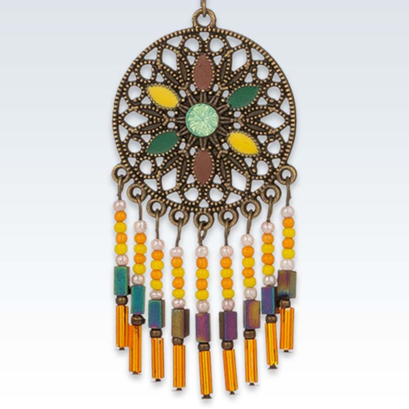 Ethnic Dangle Drop Earring Detail