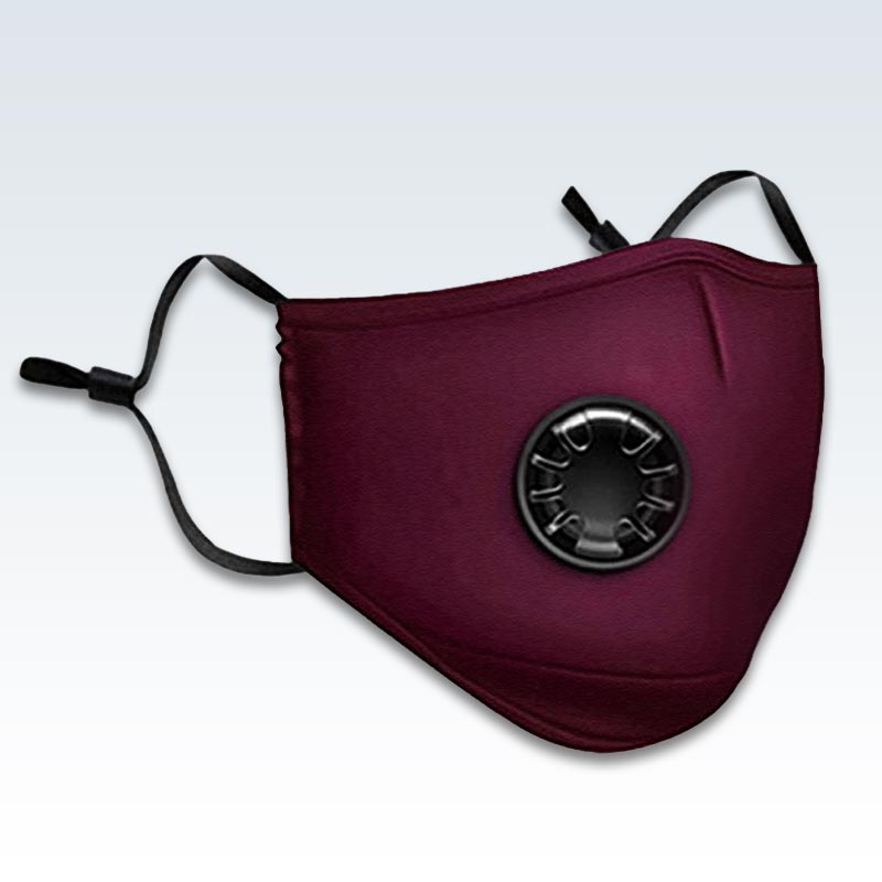 Maroon Face Mask Valve