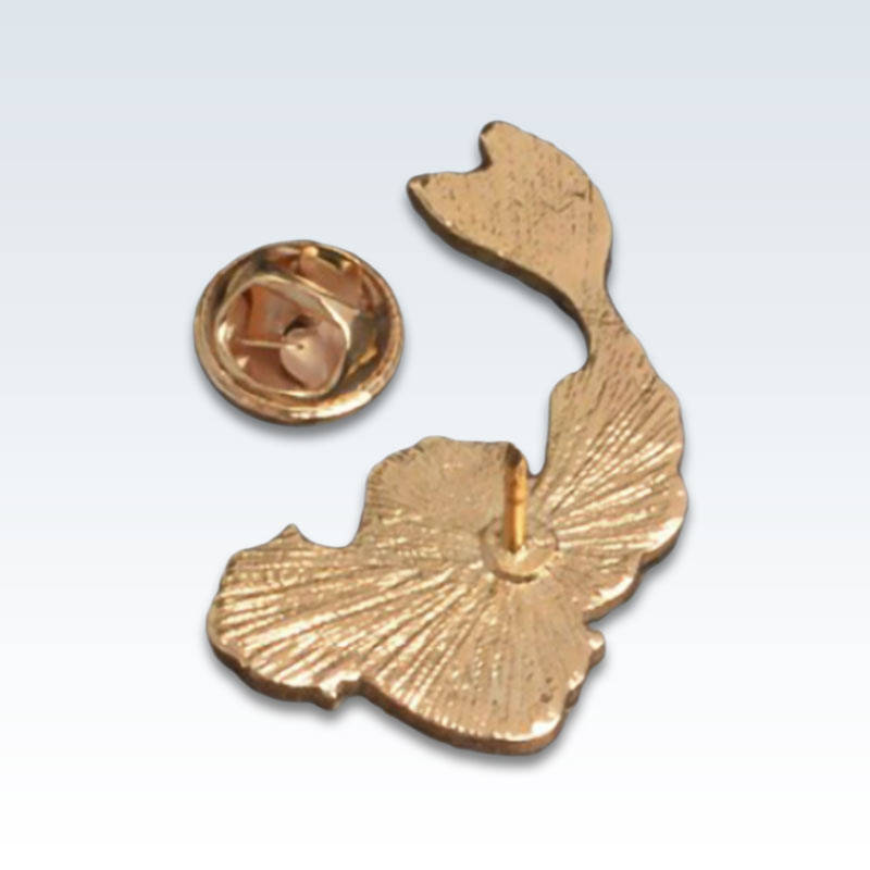 Pink Fish Carp Lapel Pin Back