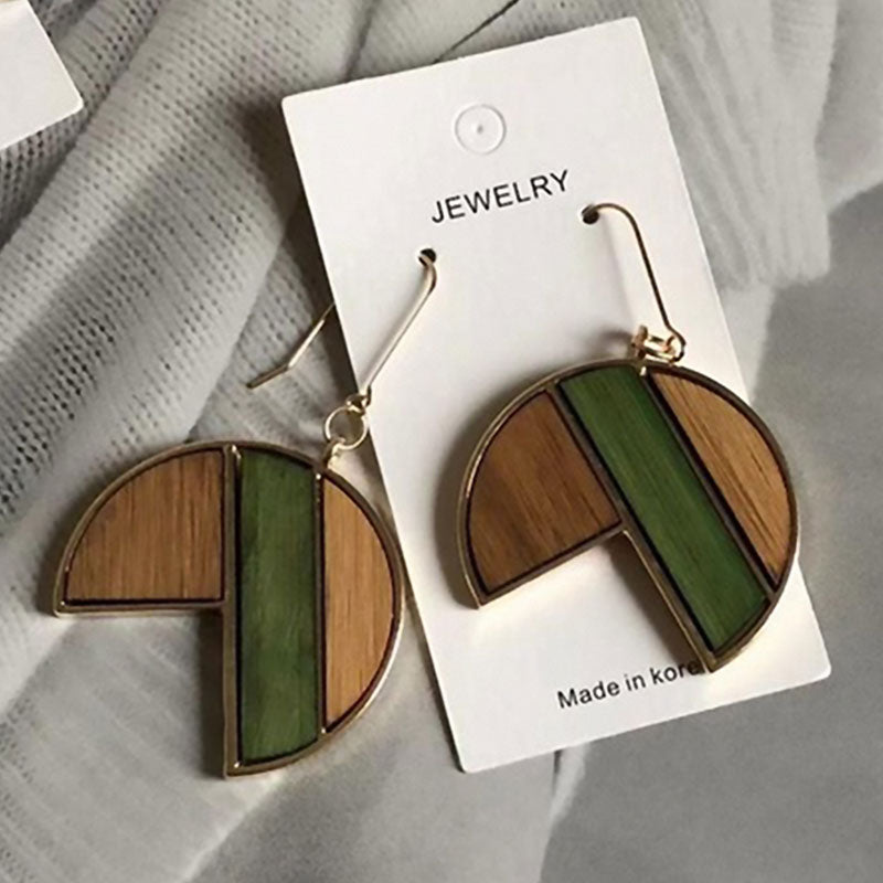 Wooden Circle Earrings Package