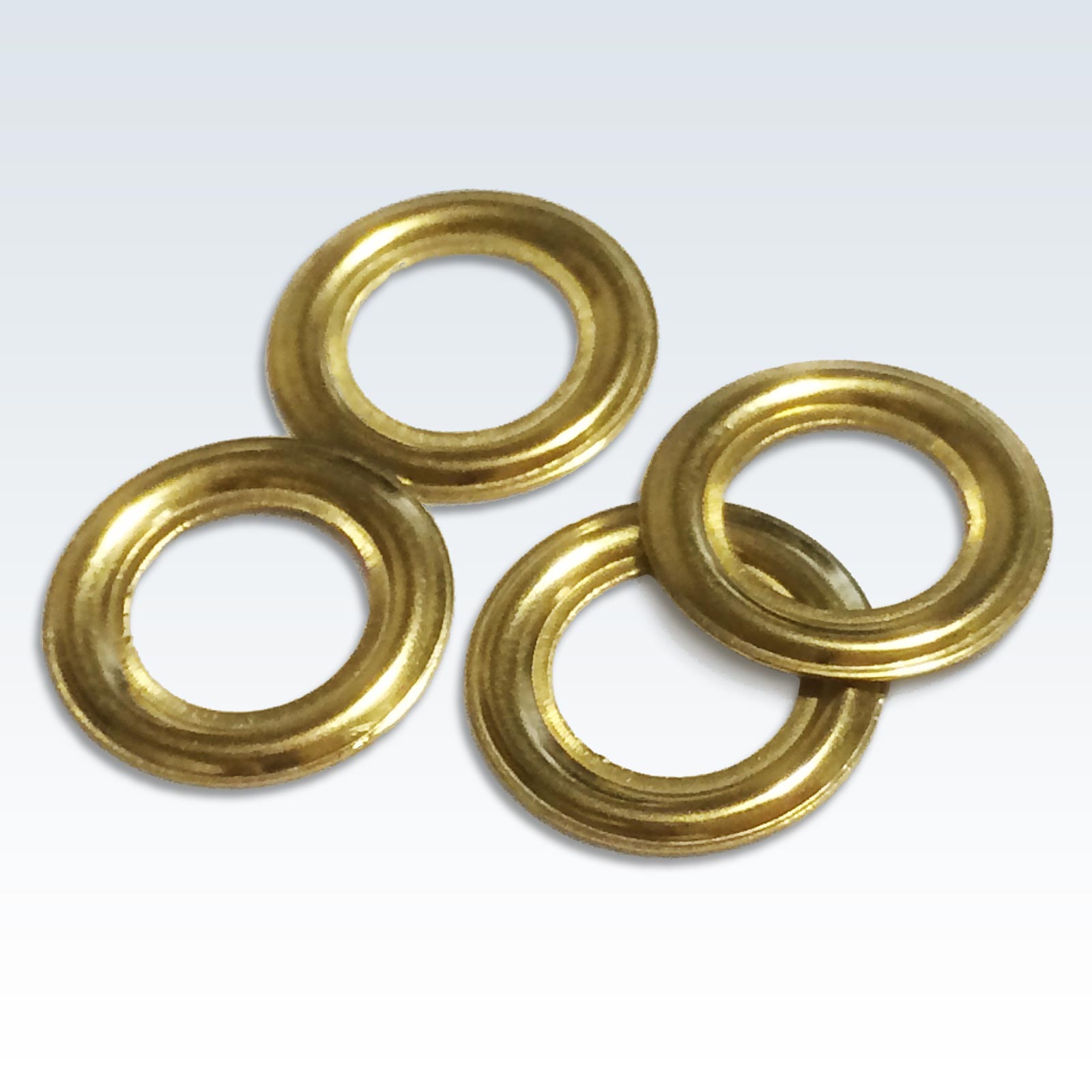 4 Brass grommets