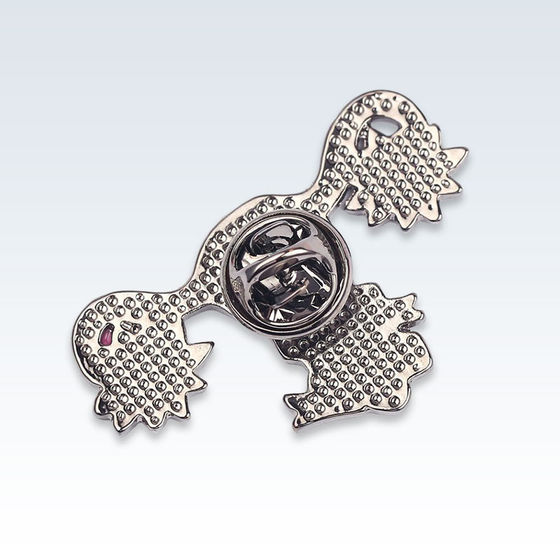 Grow Ovaries Lavender Enamel Lapel Pin Back
