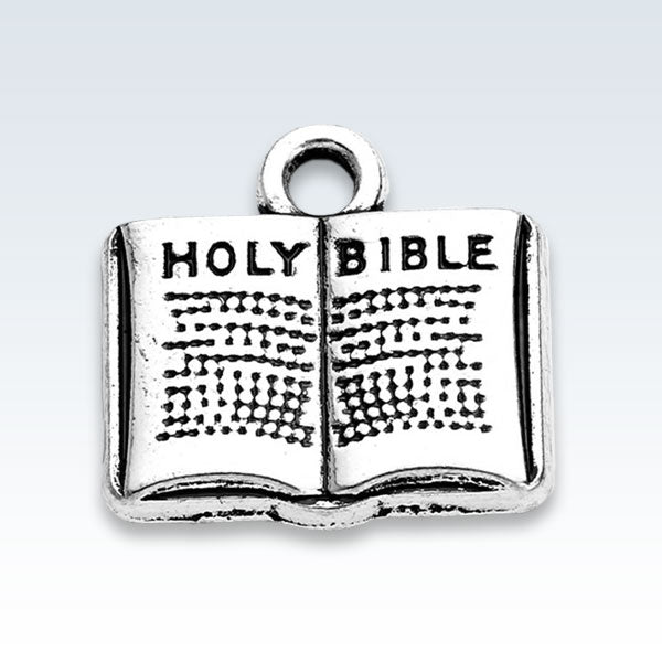 Holy Bible Antique Metal Pendant