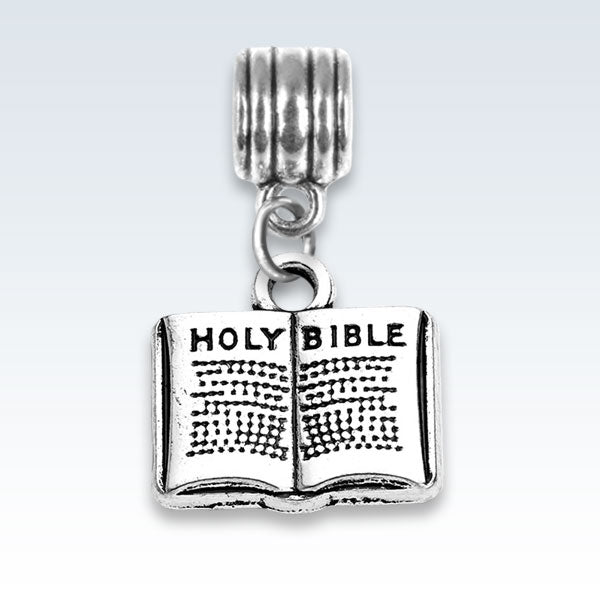 Holy Bible Antique Metal Charm