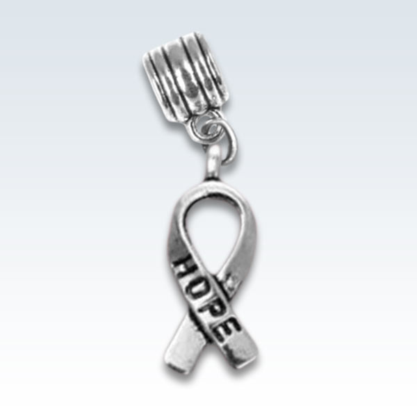 Hope Awareness Ribbon Metal Charm