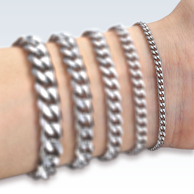 Stainless Steel Box Chain Bracelet