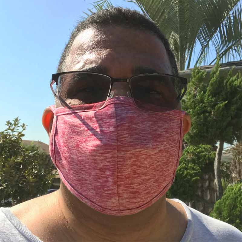 Wearing Red Breather Reusable Adult Mask