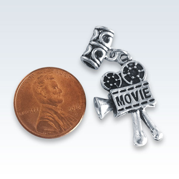 Movie Antique Metal Charm Size