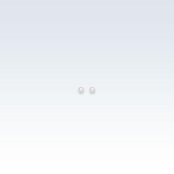 0.6mm Pearl White Earring Studs