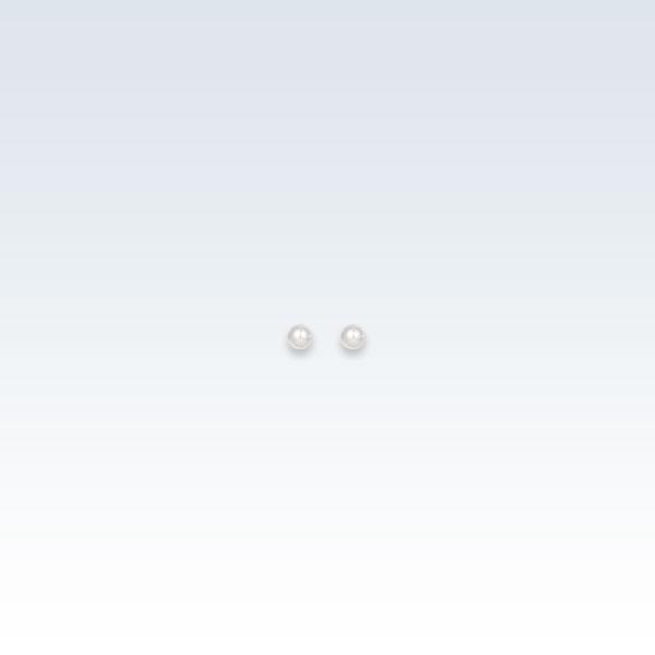 0.7mm Pearl White Earring Studs