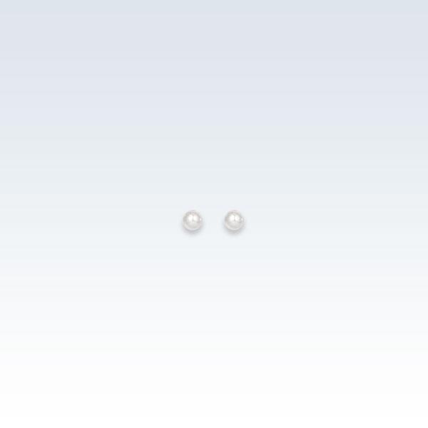 0.4mm Pearl White Earring Studs