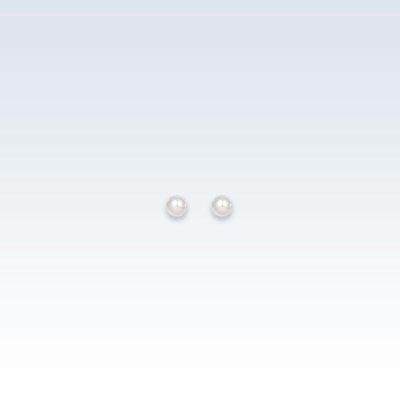 0.6mm Pearl White Earring Studs