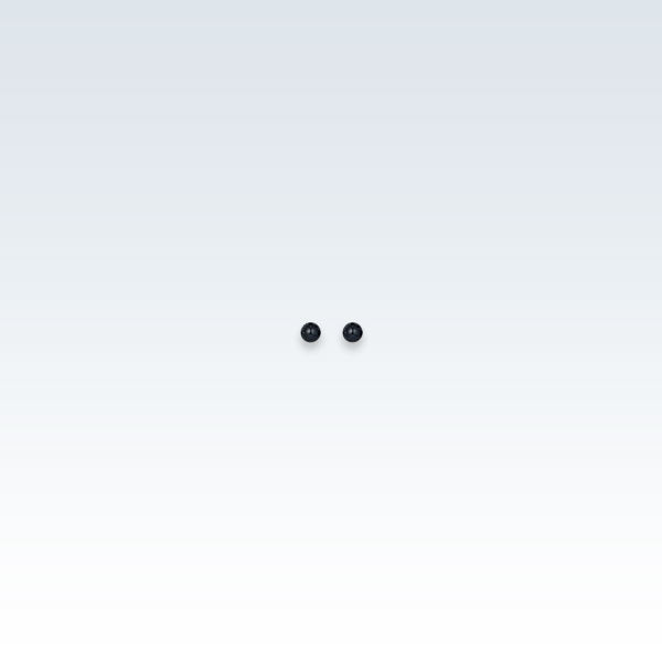 0.4mm Pearl Black Earring Studs