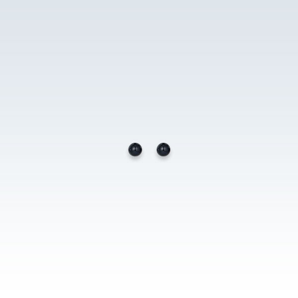 0.6mm Pearl Black Earring Studs